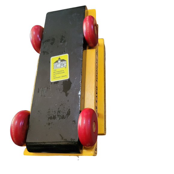 VTG Wooden School Bus Toy Montgomery Schoolhouse Inc. Made In Vermont USA Rare - Picture 5 of 5